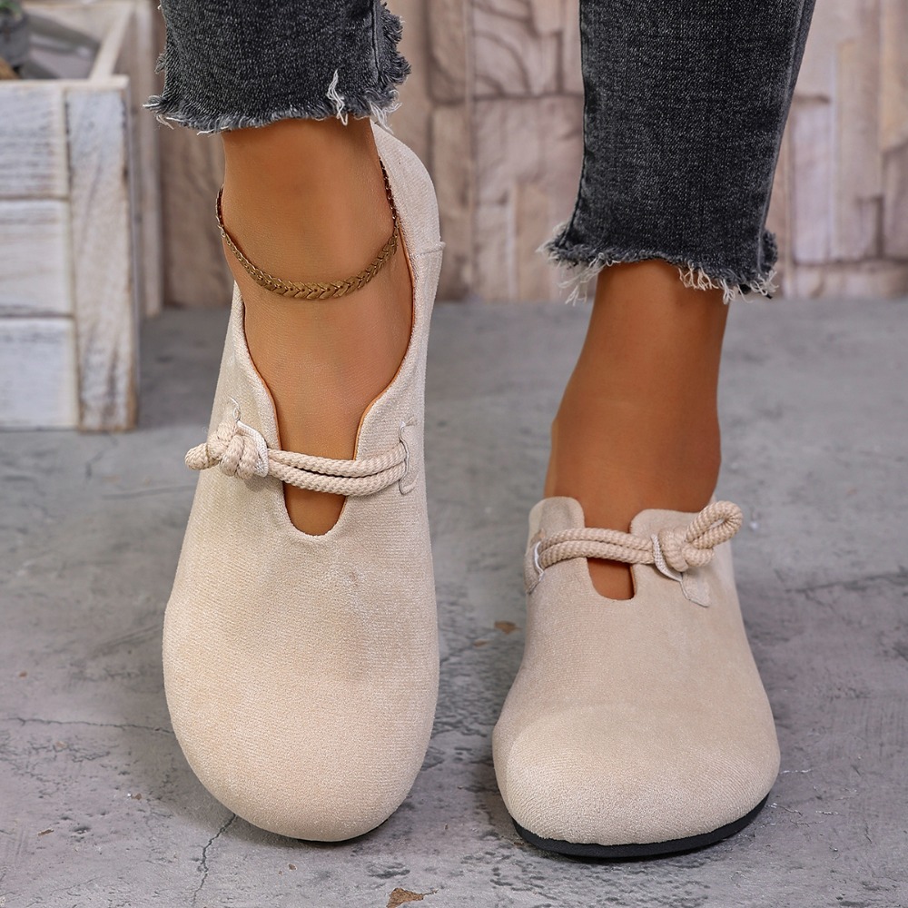 Women'S Shoes - Women Flat Loafers Round Toe Knotted