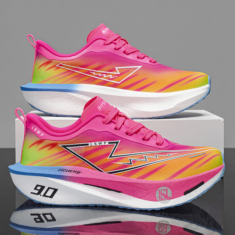 Breathable Mesh Athletic Shoes - Marathon Athletic Running Shoes Carbon Board