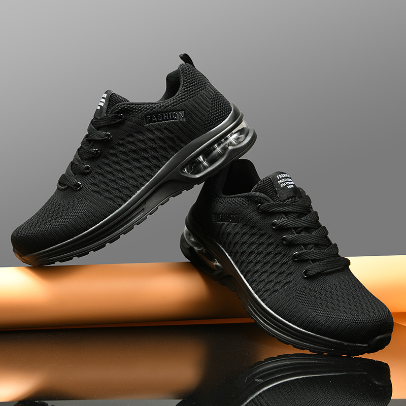 Men Running Shoes Lace Up Snea - Breathable Mesh Athletic Shoes ulasan dan harga