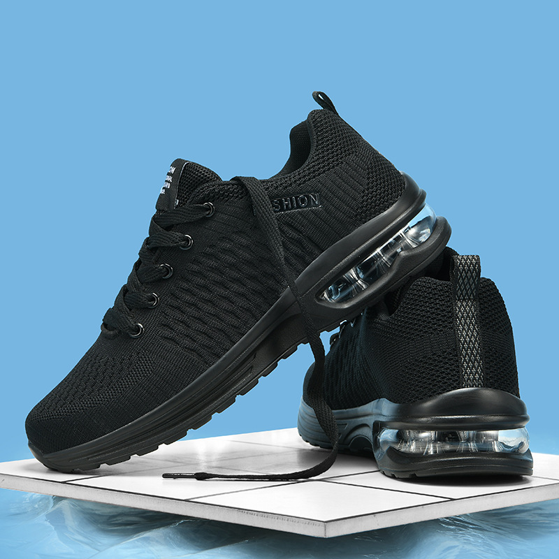 Men Running Shoes Lace Up Snea - Breathable Mesh Athletic Shoes ulasan dan harga