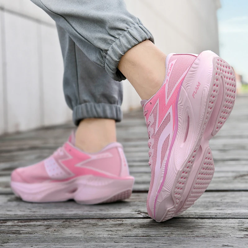Running Shoes Carbon Board Spe - Breathable Mesh Athletic Shoes ulasan dan harga