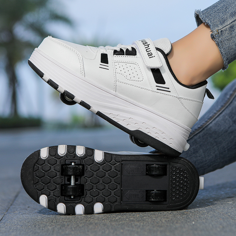 Kids 4‑Wheel Retractable Rolle - Running Shoes ulasan dan harga