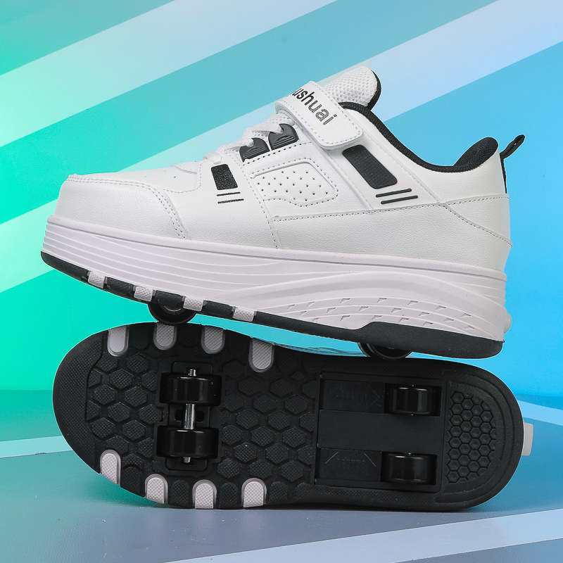 Kids 4‑Wheel Retractable Rolle - Running Shoes ulasan dan harga