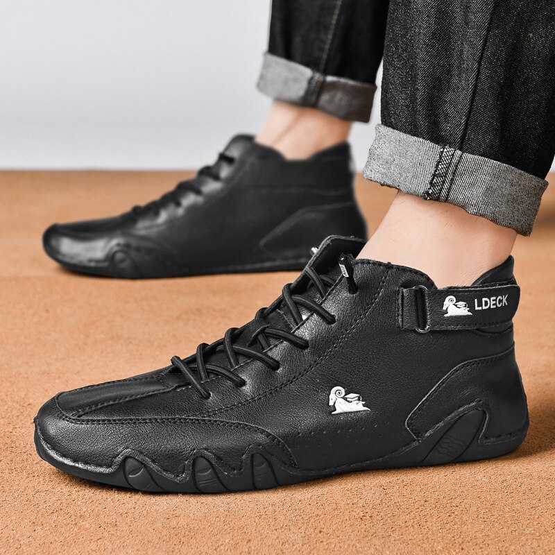 Men Boots Casual Motorcycle Wi - Waterproof Goretex Running Shoes ulasan dan harga