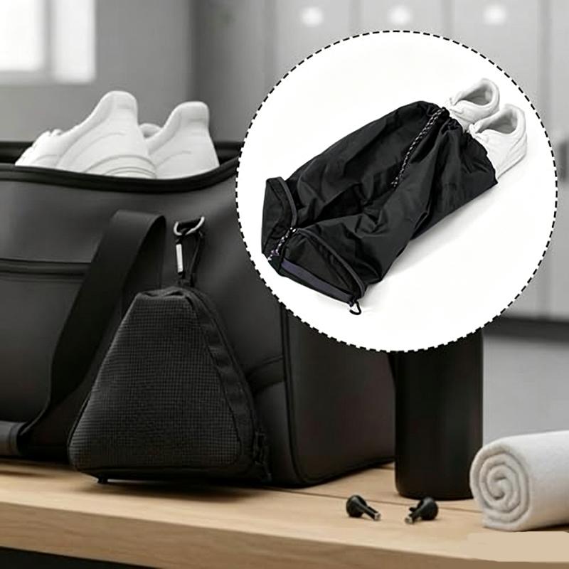 Foldable Travel Shoe Bag Black - Men'S Shoes ulasan dan harga