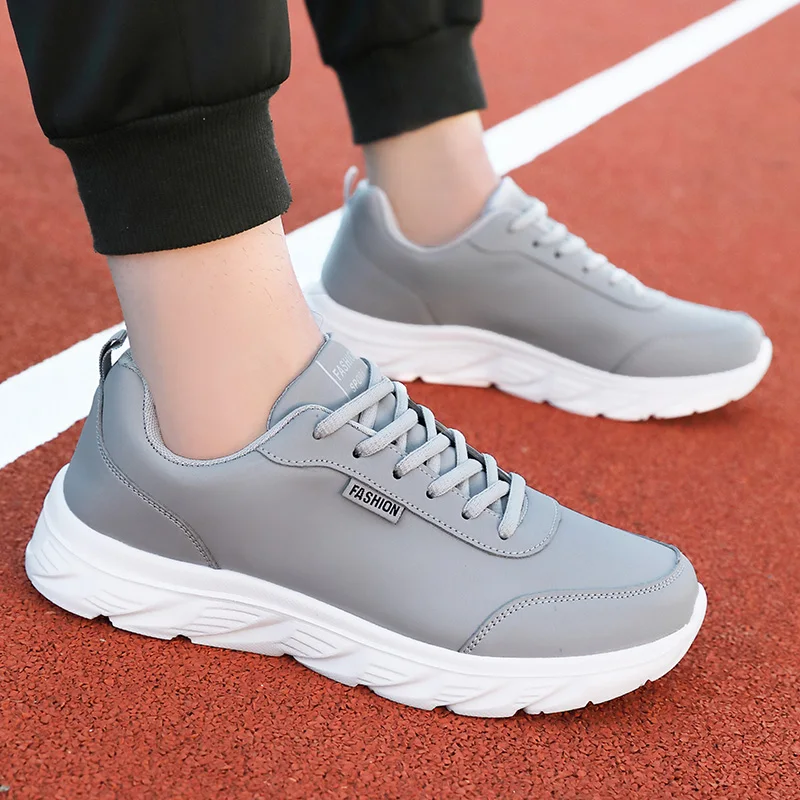 Men's Running Shoes Black PU U - Waterproof Goretex Running Shoes ulasan dan harga