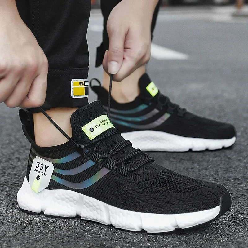 Men's Sneakers Mesh Breathable - Breathable Mesh Athletic Shoes ulasan dan harga