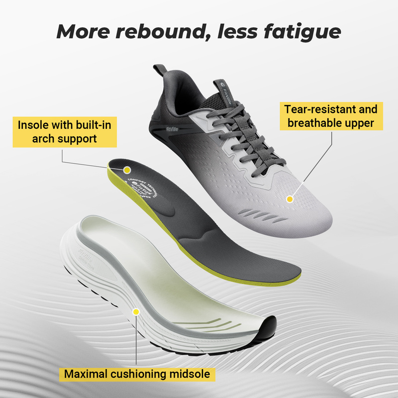 FitVille Extra Wide Men'S Snea - Breathable Mesh Athletic Shoes ulasan dan harga